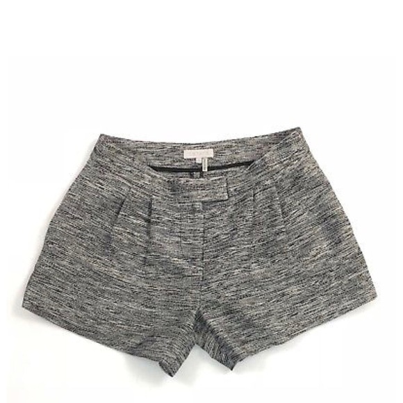 1. State Sz XS Black Gray Metallic Pleated Shorts - Picture 1 of 3
